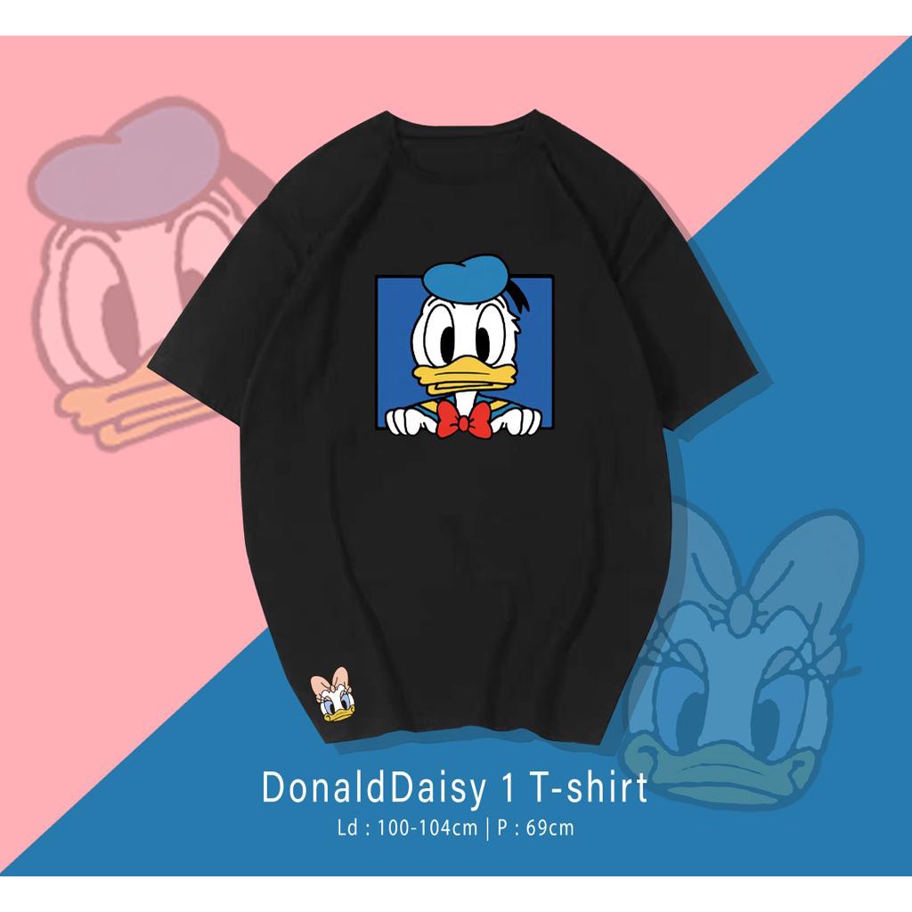 T SHIRT KAOS LUCU DONALD DAISY / KAOS PRIA WANITA / KAOS LENGAN PENDEK / KAOS UK M-XL / KAOS SANTAI