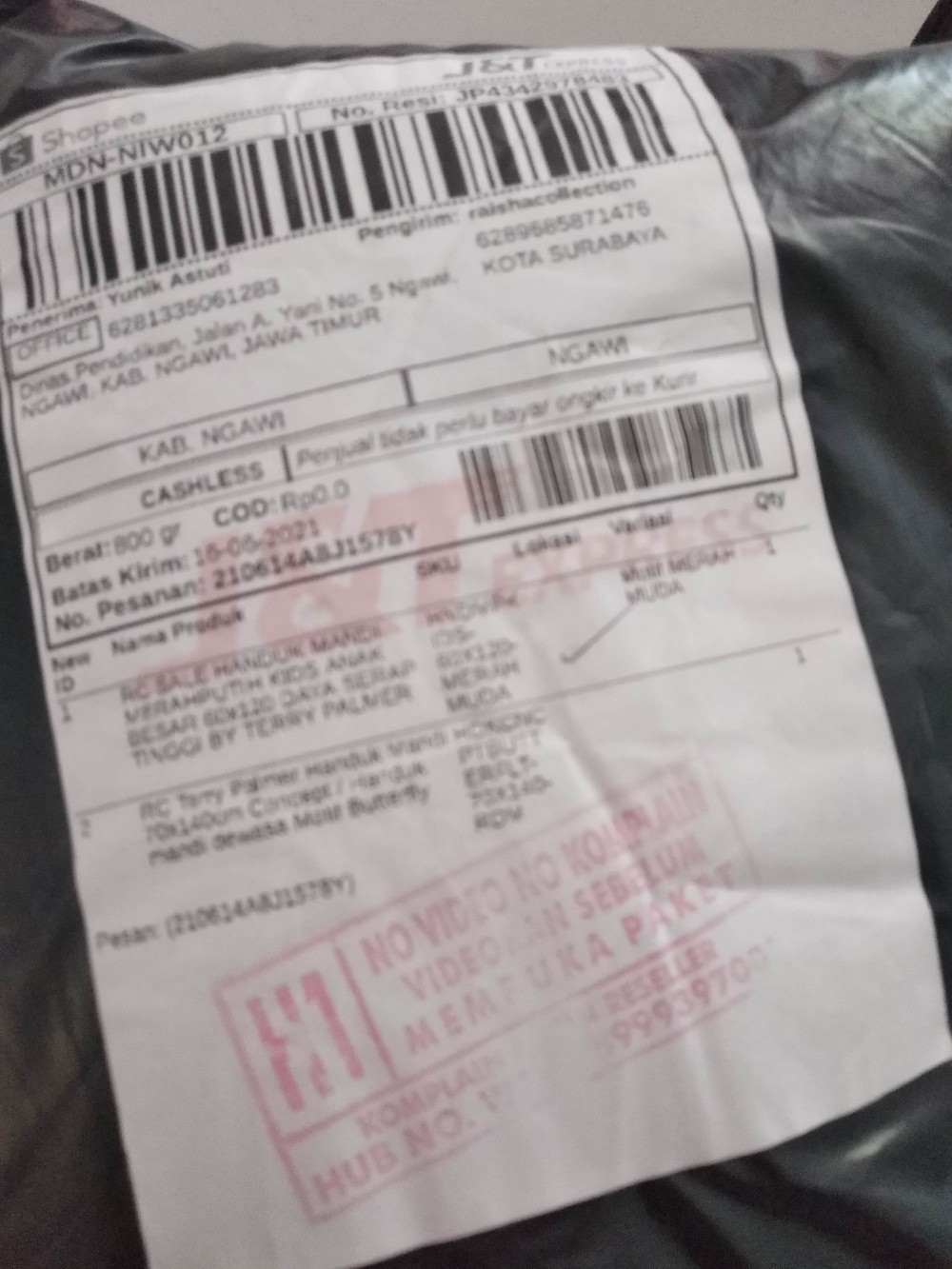 Rc Sale Handuk Mandi Merahputih Kids Anak Besar 60x120 Daya Serap Tinggi By Terry Palmer