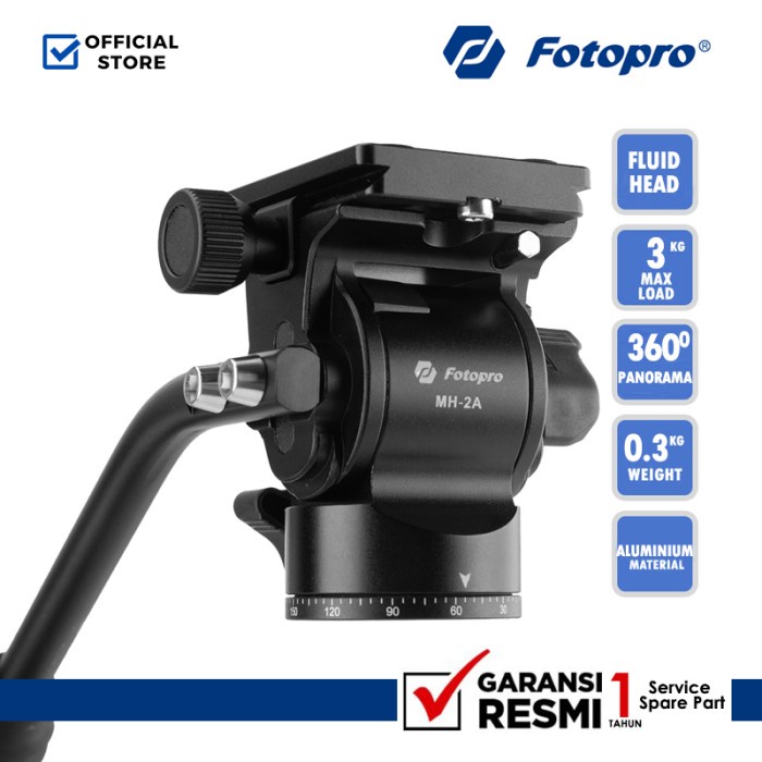 Fotopro Fluid Ball Head MH2A - Ball Head Tripod Kamera