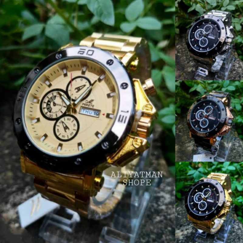 MIRETE SPORT TERBARU JAM TANGAN PRIA TAHAN AIR MIRETE ORIGINAL HITAM ROSGOLD TERLARISS  FITUR TANGGAL HARI JAM TANGAN PRIA JAM TANGAN COWOK RANTAI STAINLIS COD TERBARU JAM KASUAL PRIA TAHAN AIR MIRETE_MIRETE_MIRETE