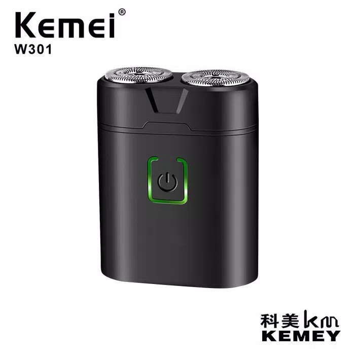 KEMEI KM-W301 Mini Portable Waterproof Electric Razor Type e Charger