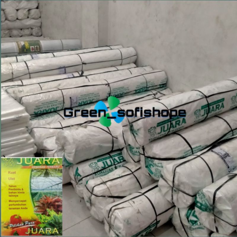 plastik UV juara lebar 6 meter per rol 100m/uv 14%