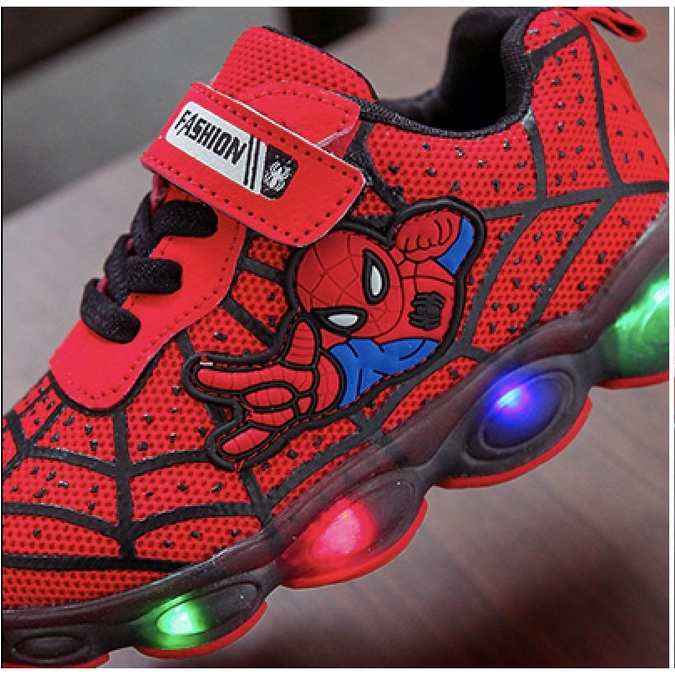 CHUBBI 7 Sepatu Sneaker Anak Laki Laki Lampu LED Import