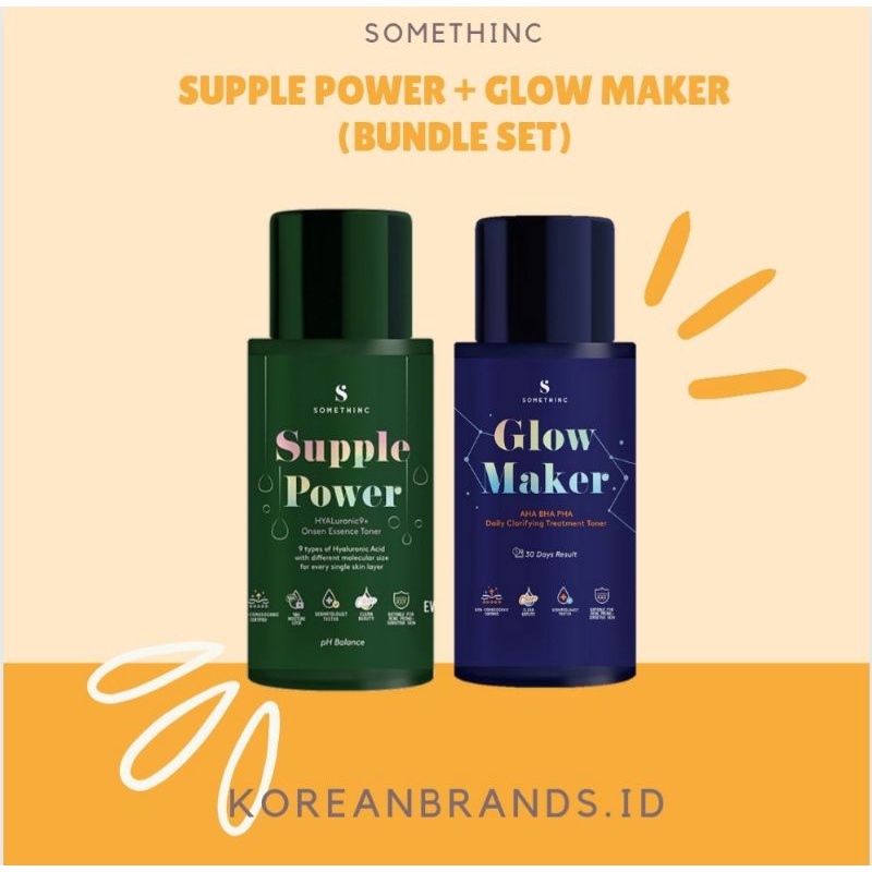 SOMETHINC Trial Toner Kit Bundle (SUPPLE POWER + GLOW MAKER)