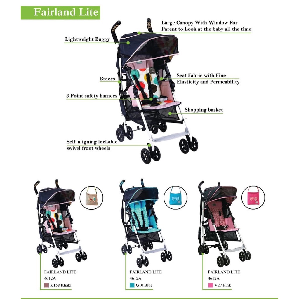 Fairland 4612A Lite Stroller / Kereta Dorong Anak