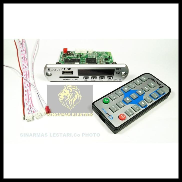 Modul Kit 12V Raiden Usb/Mmc Digital Video Player Mp3, Mp4, Mp5, Fm