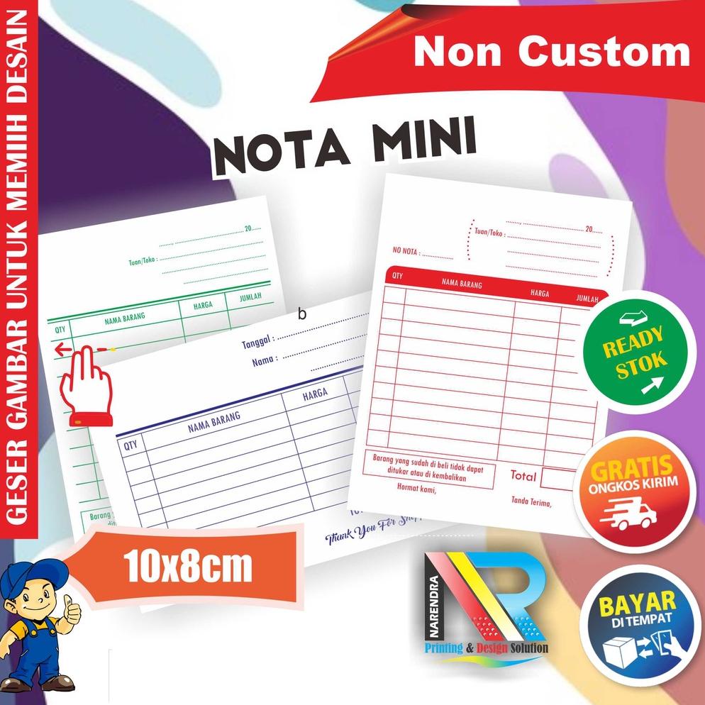 

NEW PRODUCT Nota Kontan Ukuran Mini Grosir dan Eceran 2 ply Rangkap ❅ 867