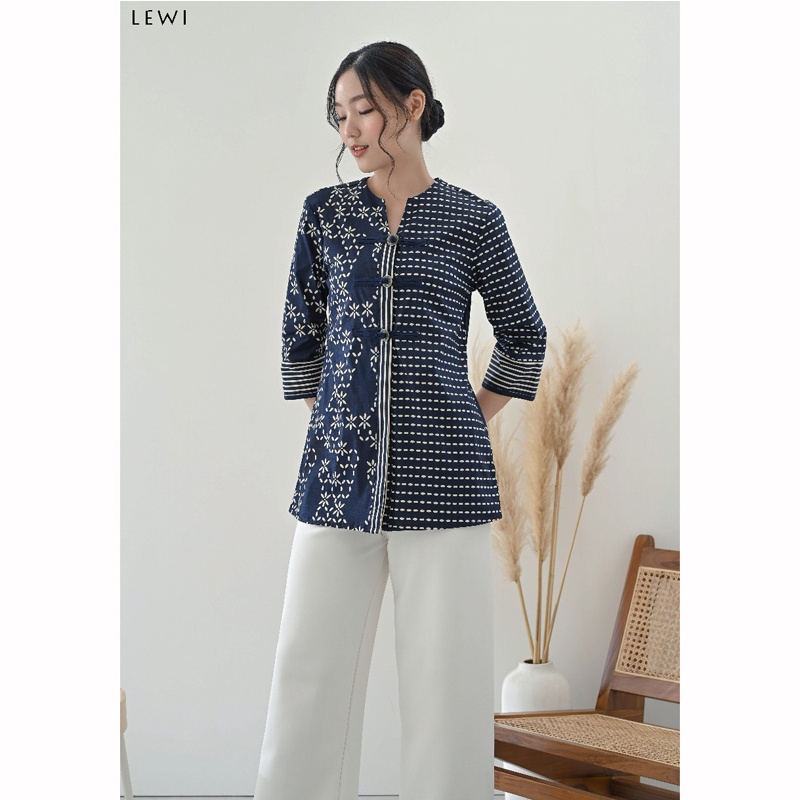 COUPLE BATIK FAMILY VA - Atasan Batik Wanita Blouse Wanita/ HANDI-LEWI - STANDAR