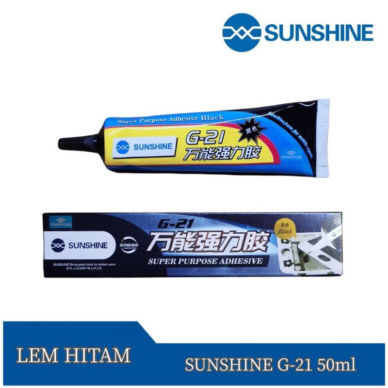 Lem Lcd Tochscreen Sunshine G-21 Hitam Original