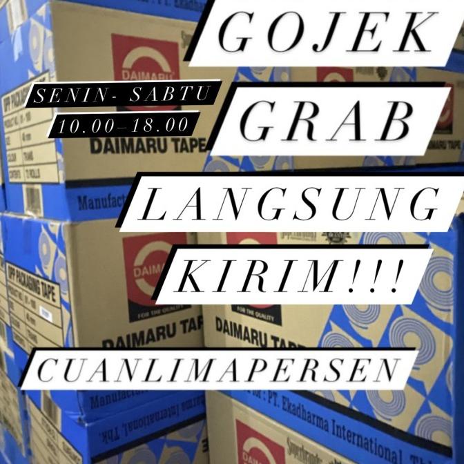 

Lakban daimaru 2 inch - Bening / Transparan 90Y 90 Yard (per dus)