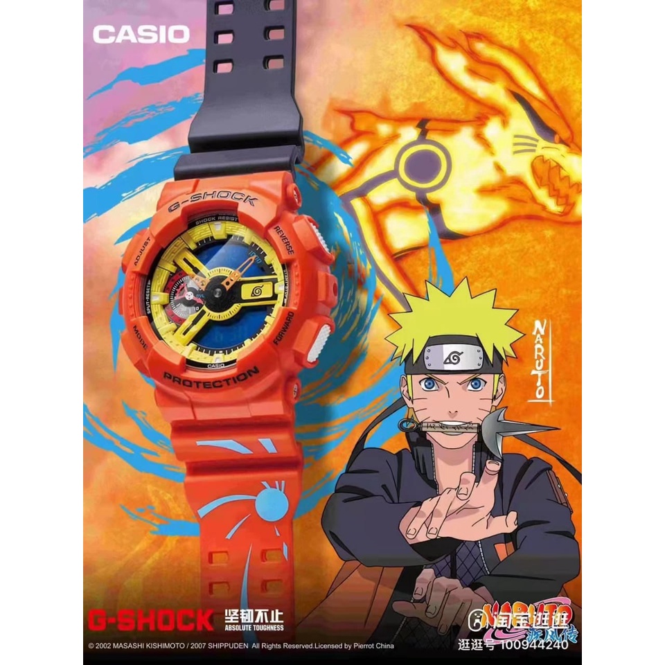 NEW CASIO GSHOCK NARUTO SASUKE FULLSET LIMITED EDITION