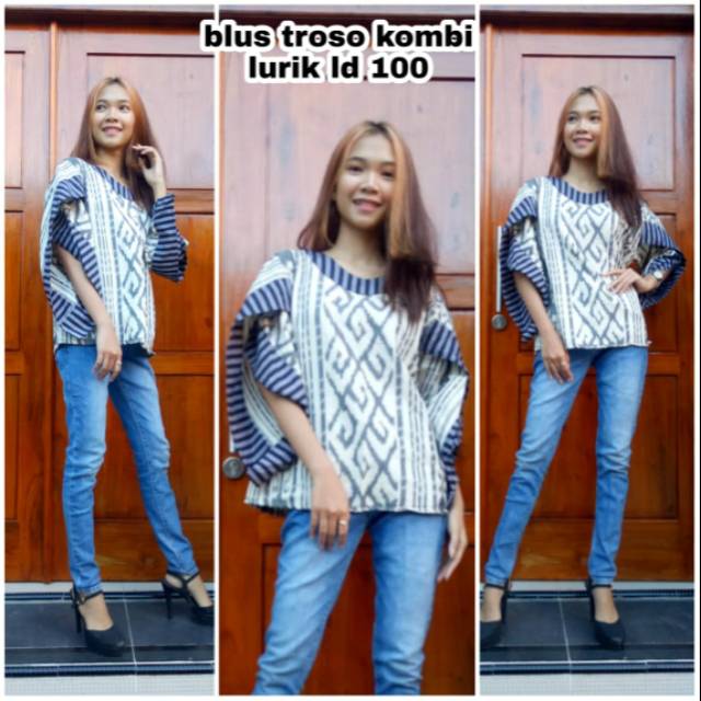 Blouse Tenun Lurik Troso Asli Jepara