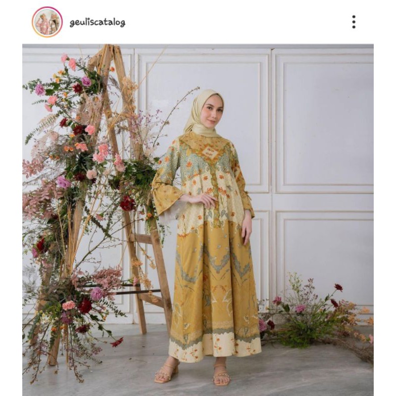 Maharani Dress Mustard size M - geulis.id #keep @arafitt
