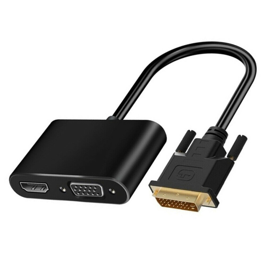 HT0101 - DVI to multimedia kabel+VGA Adapter with Audio