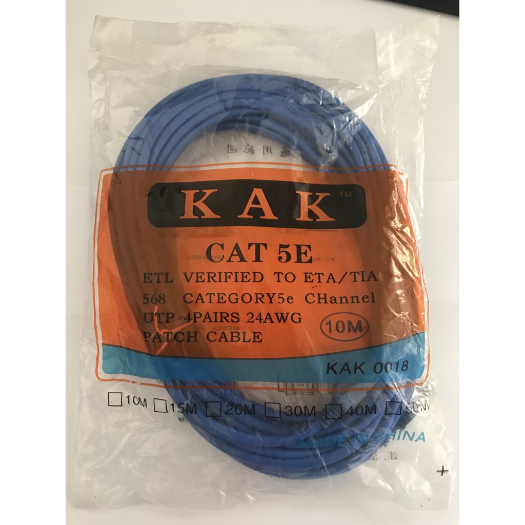 KABEL LAN 25M CAT5E PATCH CORD UTP 25 METER LENGKAP RJ45 CAT5