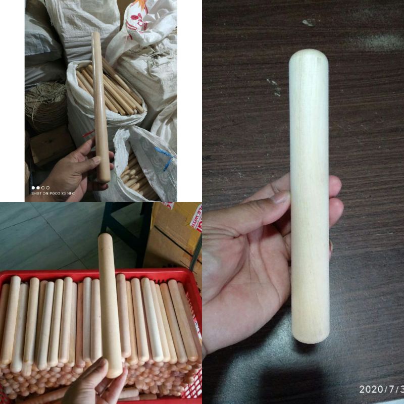 Rolling Pin Kayu / Penggilas Adonan / Penggiling Adonan / Rolling Pin Diameter 2,6-2,8cm