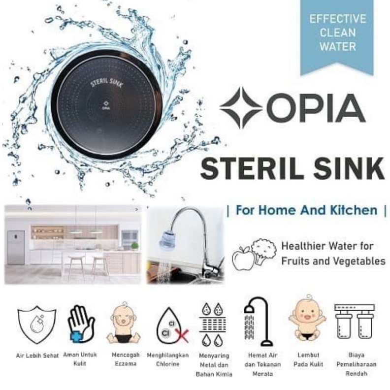 Opia Steril Sink Filter Head Set - Healthy Water Purifiying System