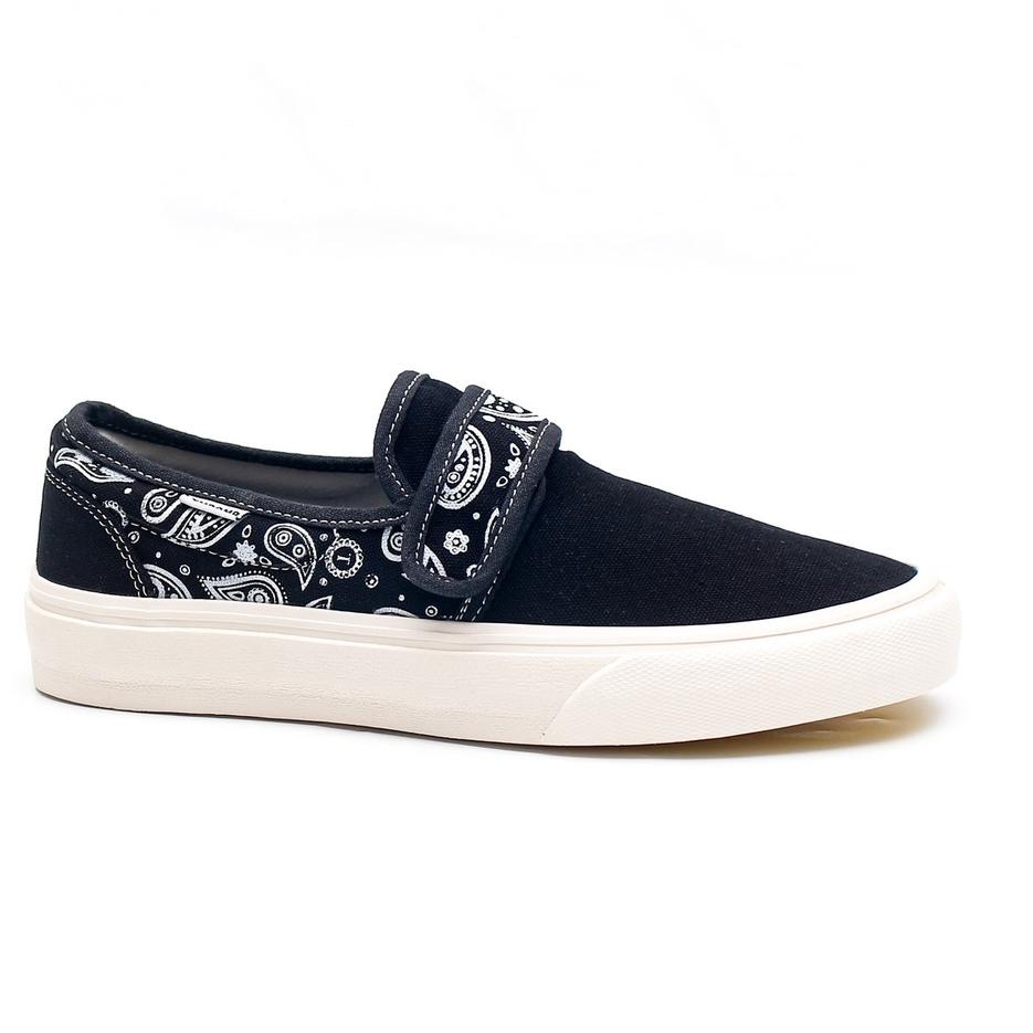 Menarik.. SEPATU TIMEBOMB VULCANIZED | SLIPON VELCRO  V5 | PAISLEY