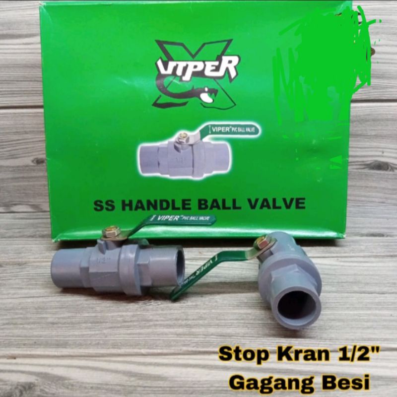 STOP KRAN / BALL VALVE GAGANG BESI 1/2 INCH