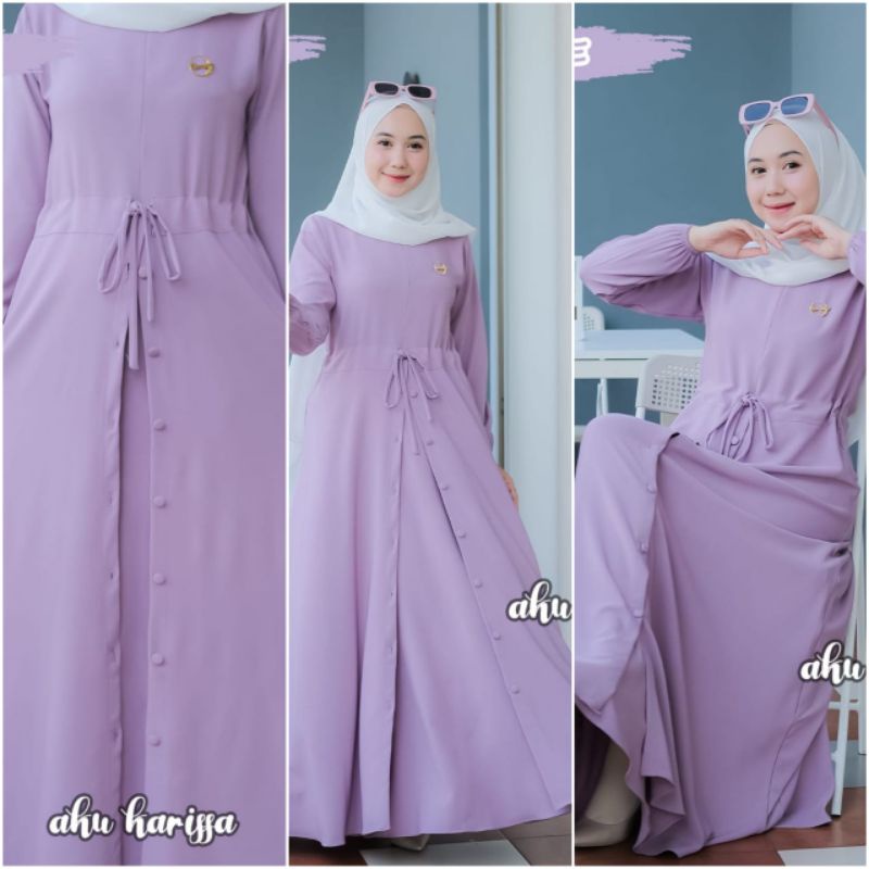 Akifah dress tifani twil original aku karissa / Gamis dewasa polos ori aku karissa / Gamis tifanicre