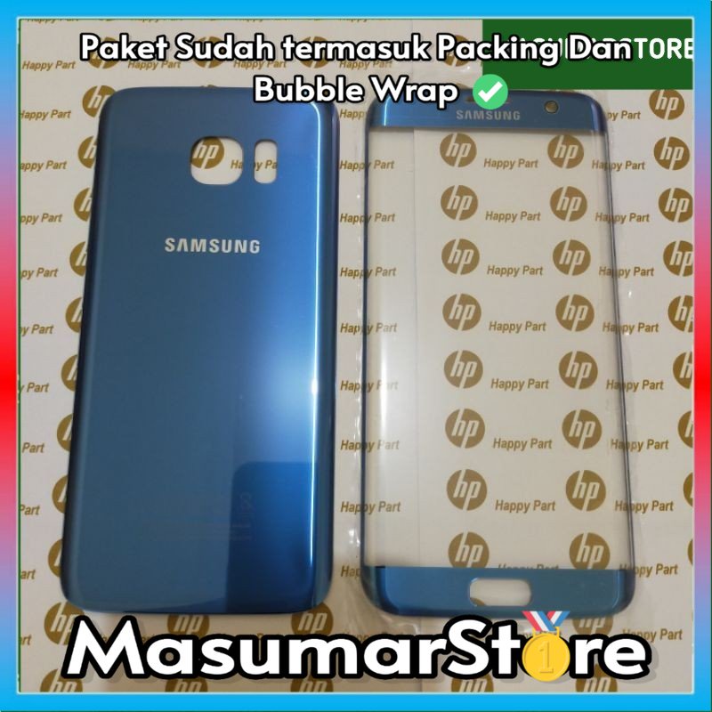 Backdoor Plus Kaca Lcd Samsung S7 Edge/Kessing Depan Belakang Samsung S7 Edge G935F ORIGINAL