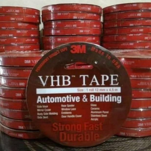

[QHD9F5438] Original 3M Double Tape VHB 12mm Super Kuat Super Lengket Tahan Lama
