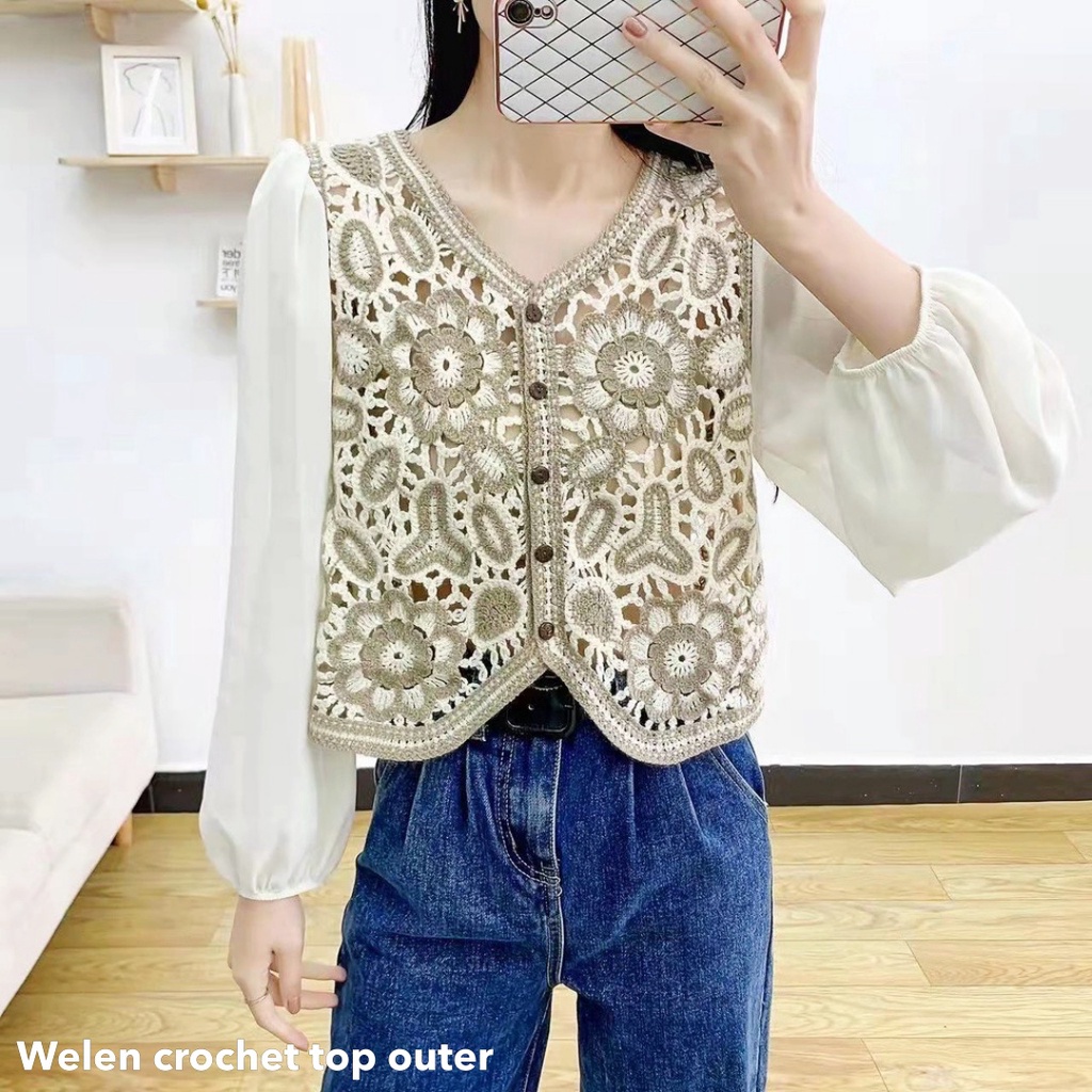 Welen crochet top outer - Thejanclothes