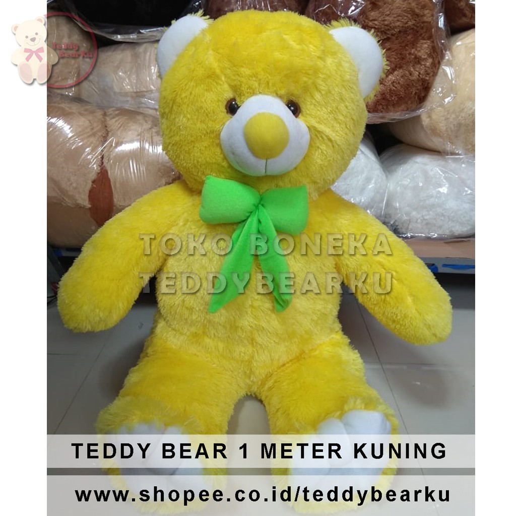 BONEKA TEDDY BEAR JUMBO UKURAN 1 METER KHAS BANDUNG