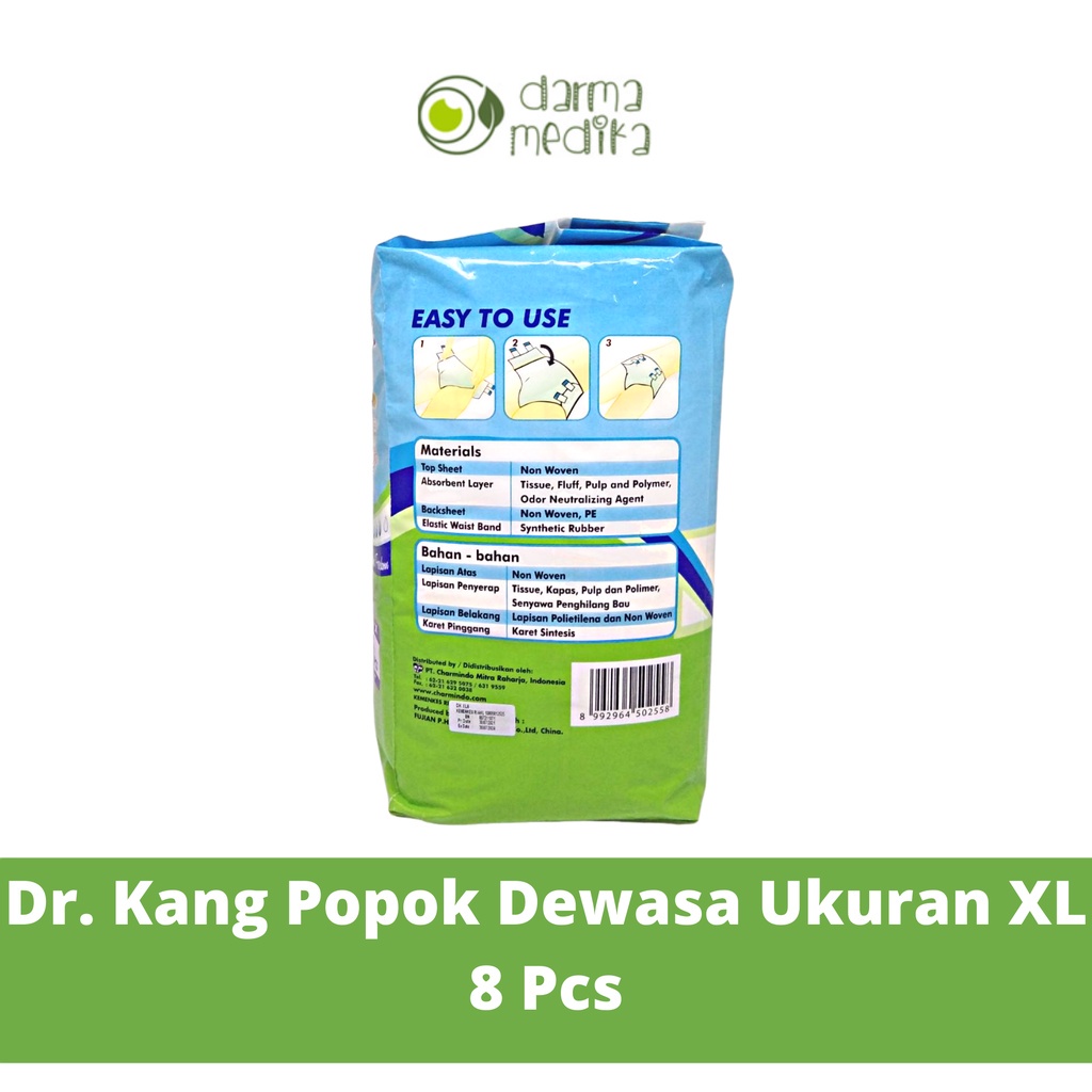 Dr. Kang Adult Diapers XL isi 8 pcs