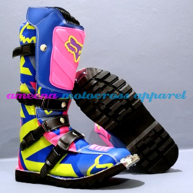 Sepatu Cross Fullprint Besi - Sepatu Trail Motocross - Sepatu MX Adventure - 004