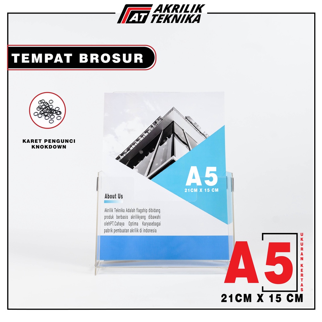 Jual Rak Tempat Brosur Tempat Display Brosur Akrilik Display Ukuran A Shopee Indonesia