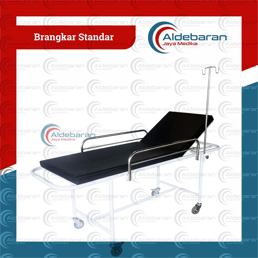Brangkar Dorong Pasien Sederhana Bahan Besi | Brangkar Dorong pasien
