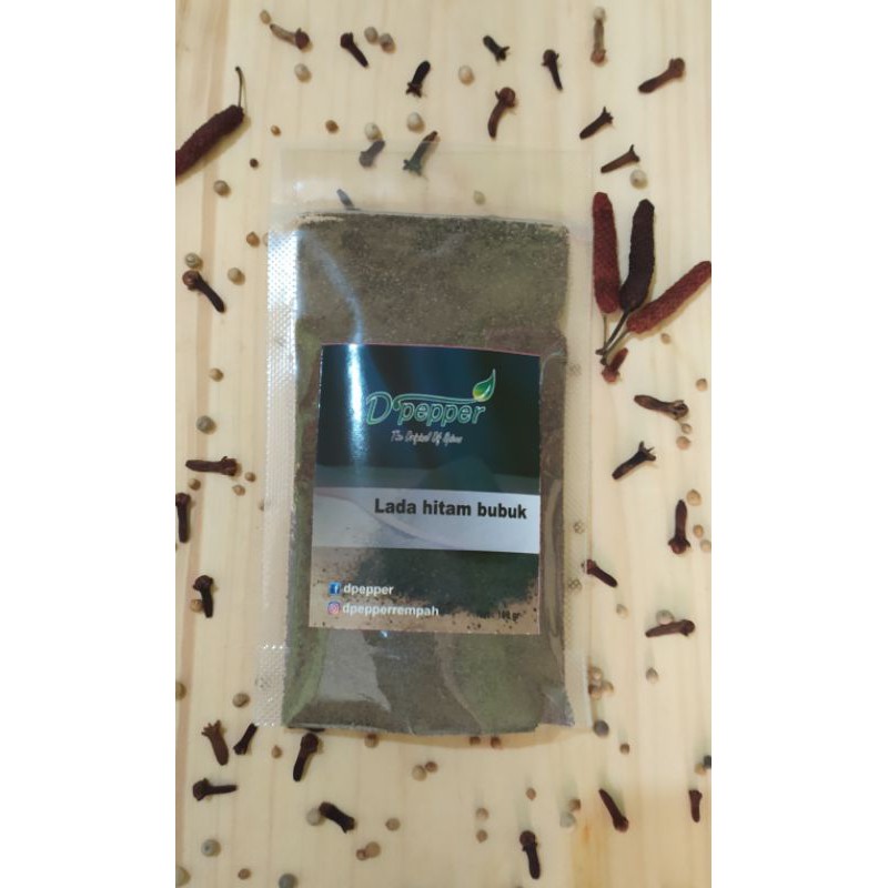 

100gr lada hitam bubuk / black pepper powder / rempah JSR /Bumbu dapur