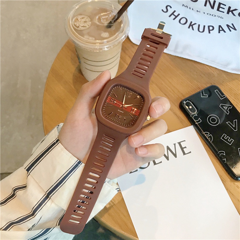 FYGALERYSURABAYA J194 Jam Tangan Analog Rubber Strap Fashion Sport