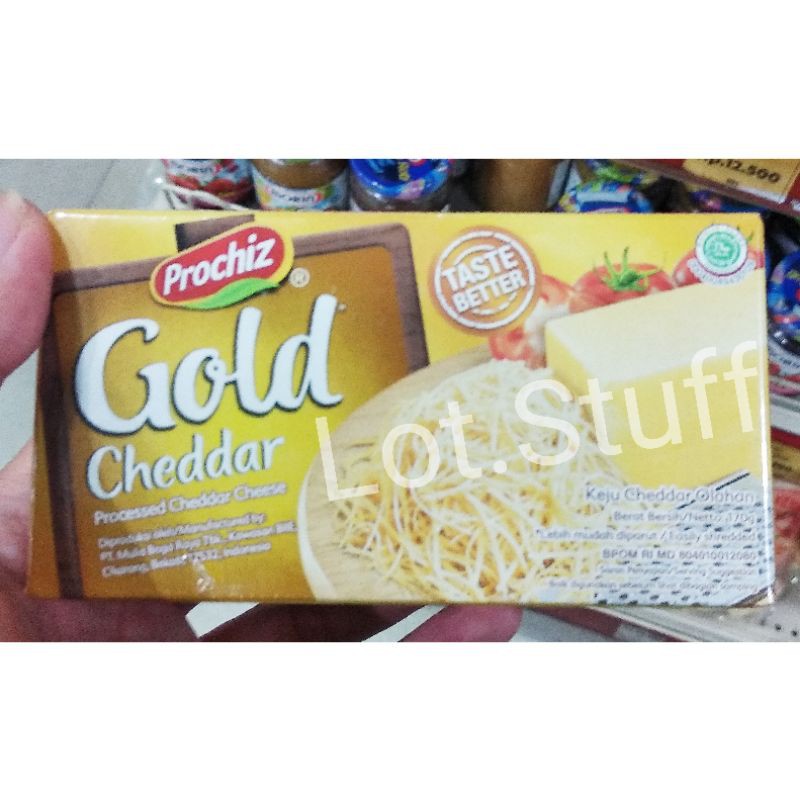 

Keju Prochiz Cheddar Balok/Blok/Parut Gold 170gr~Kualitas Premium