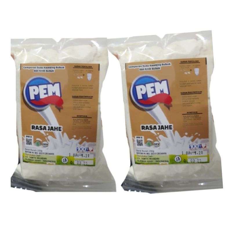 

[1000gram] 2 bungkus susu kambing etawa bubuk kiloan PEM rasa jahe