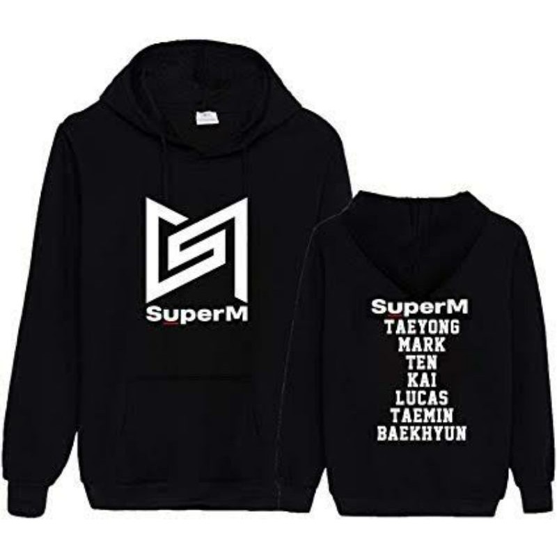 S - XXXXXL(6XL) Jaket Hoodie Pullover KPOP SUPERM SM JUMBO BIGSIZE OVERSIZE Taeyong Kai Mark Ten