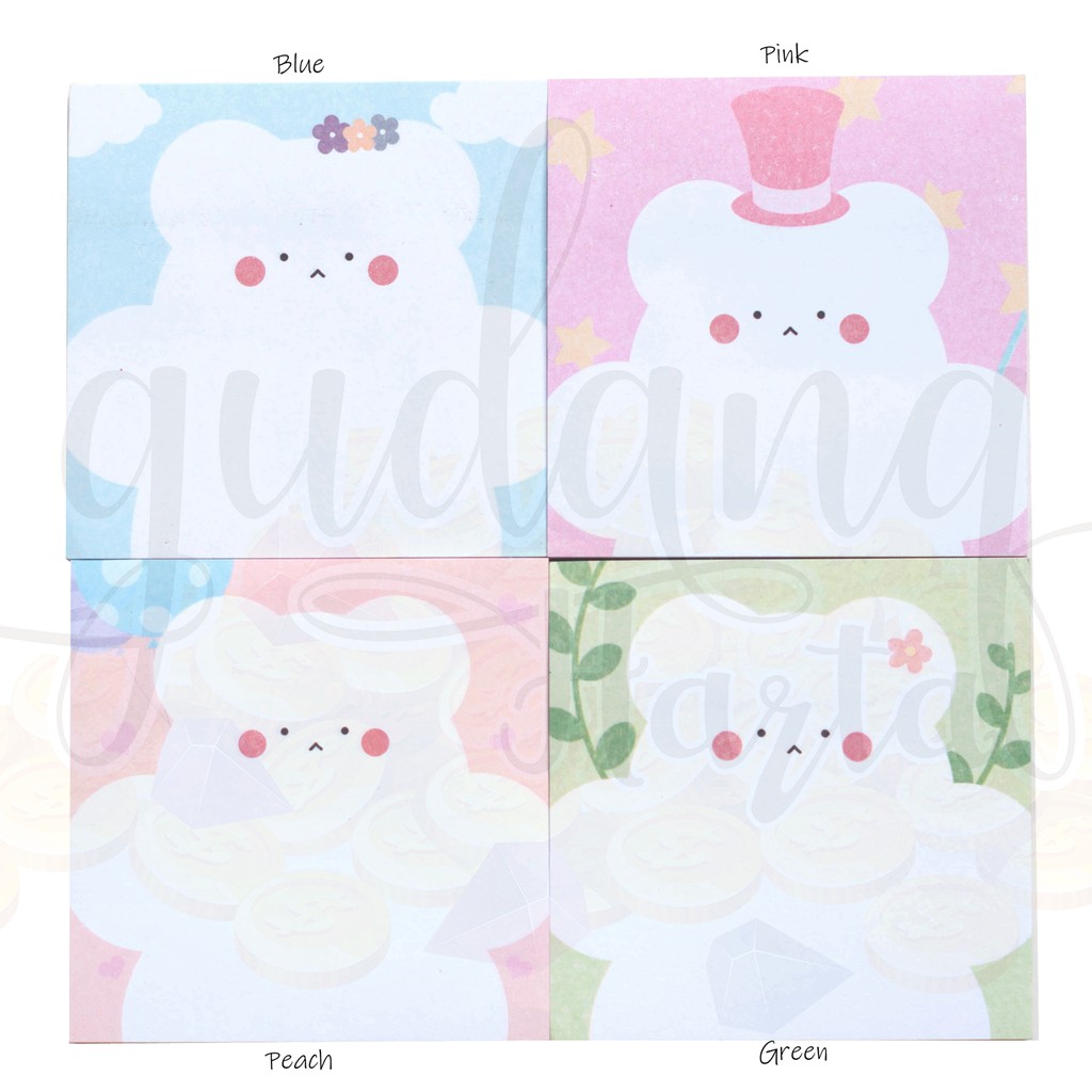 Sticky Notes Polar Bear Beruang Putih Lucu Unik GH 301018