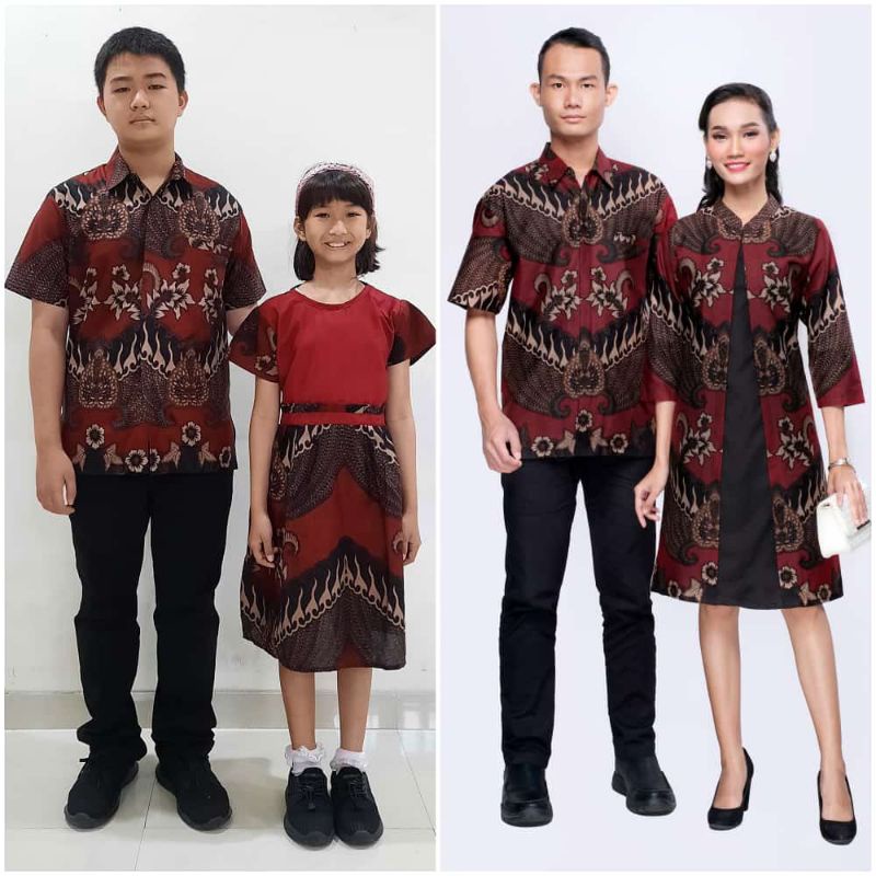 Batik Couple Keluarga ORI Kebaya Batik ARINI set NAVI kebaya kondangan baju pesta DAHLIA LERENG MARU