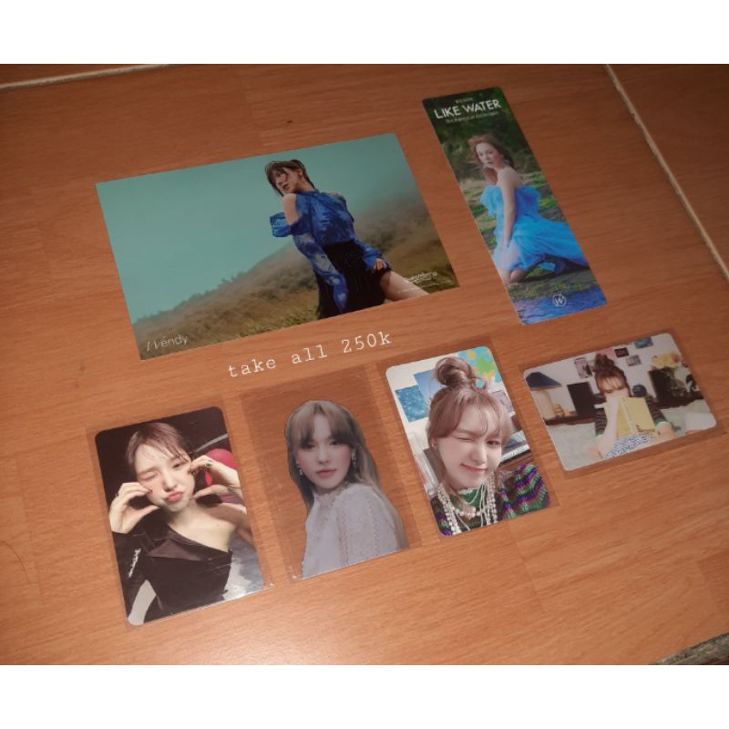 PC RED VELVET IRENE SEULGI WENDY JOY YERI PHOTOCARD MD