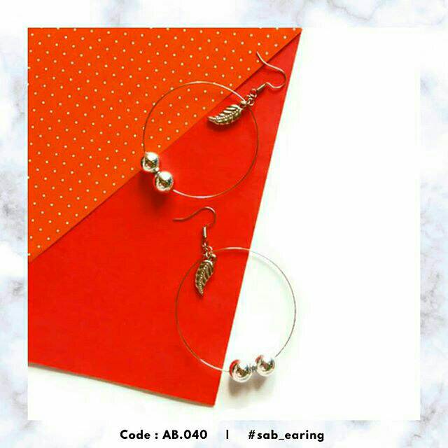 Anting Ring Hoop Silver Variasi AB.040