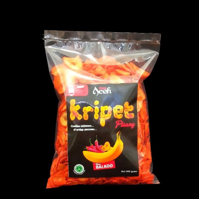 

KRIPET KILOAN RASA BALADO- KERIPIK PISANG SNACK PISANG CEMILAN PISANG KERUPUK SNACK BALADO KUDAPAN