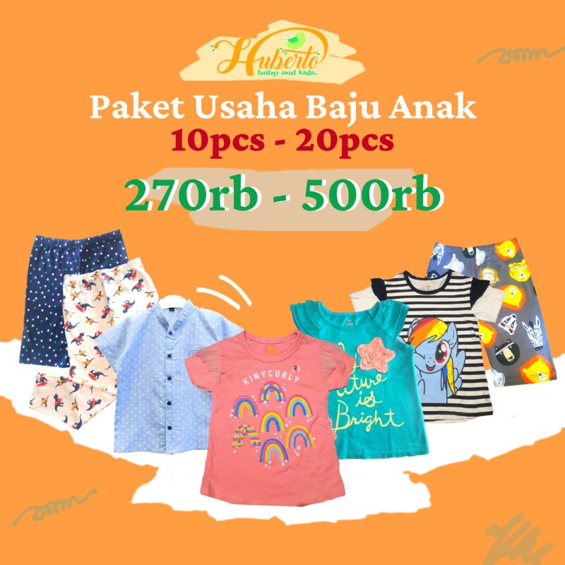 Paket Usaha Baju Anak Laki / Baju Anak Perempuan
