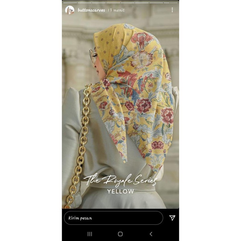 buttonscarves royale series YELLOW