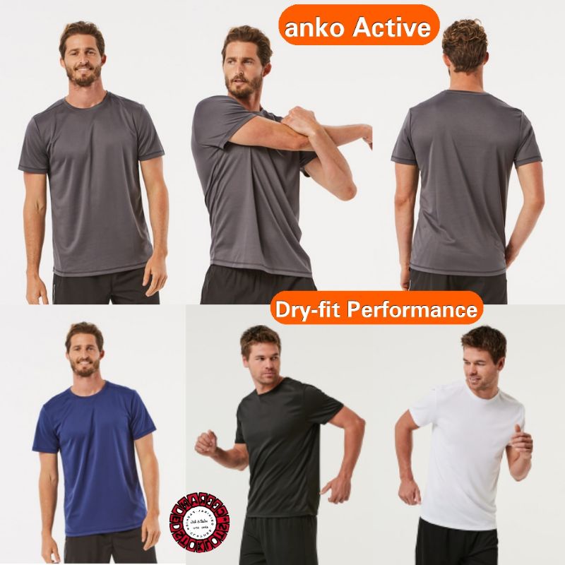 Kaos pria | Kaos olahraga Anko*Active Dry-fit