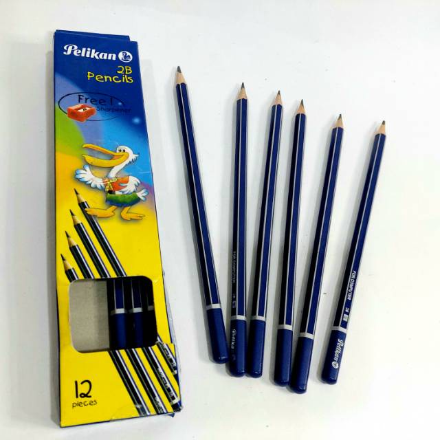 

[1 Pack ] PENSIL 2B PELIKAN(12PCS)Free rautan