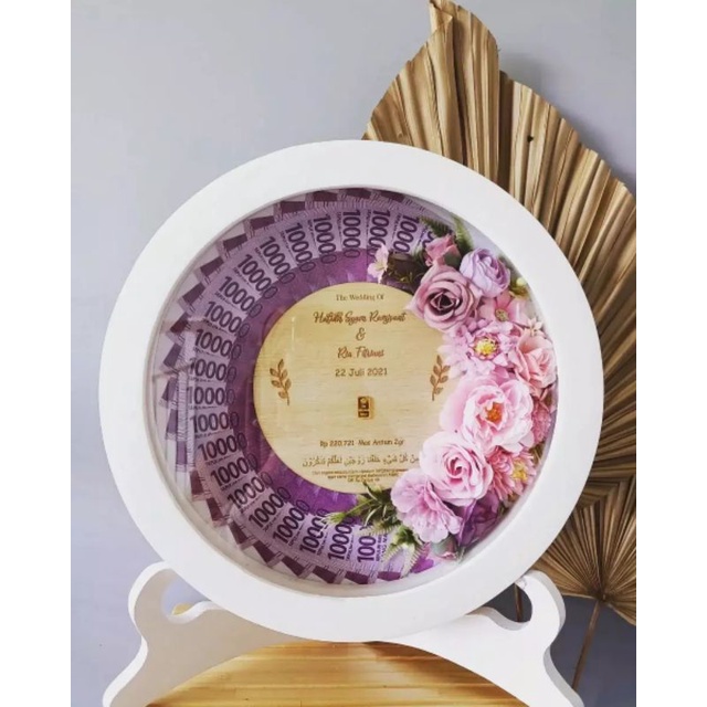 Mahar Pernikahan || Mahar Uang || mahar Bulat Akrilik Diameter 35 cm