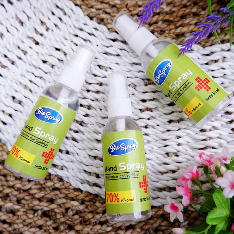 PROMO PROMO HAND SANITIZER HAND SPRAY 60ML BIO SPRAY BASMI VIRUS CORONA COVID-19 SANITIZER