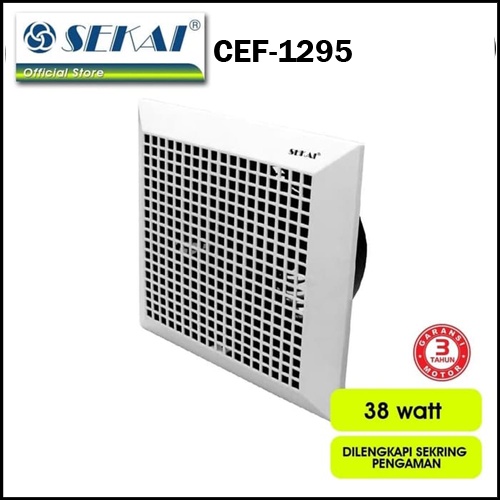 SEKAI CEF-1295 Ceiling Exhaust/Hexos/Heksos Fan Plafon 12 (30 cm) Kipas Sedot Ukuran Paling Besar ORI