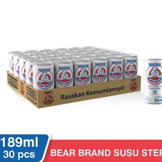 

NESTLE BEAR BRAND 1 DUS (30kaleng @189ml)